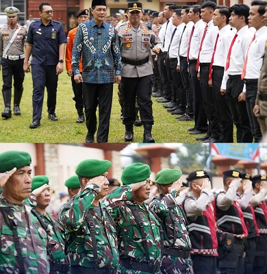 Operasi Ketupat Musi 2026 resmi dimulai dengan pelaksanaan Apel Gelar Pasukan yang dipimpin oleh Bupati Muara Enim, H. Edison, di Halaman Polres Muara Enim