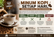 Minum Kopi Setiap Hari, Baik atau Buruk? Simak Manfaat dan Hal yang Perlu Diperhatikan! Manfaat dan cara minum kopi bijak