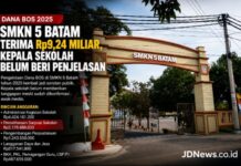 Kepala SMKN 5 Batam Belum Beri Penjelasan, Pengelolaan Dana BOS Rp9,24 Miliar Jadi Sorotan